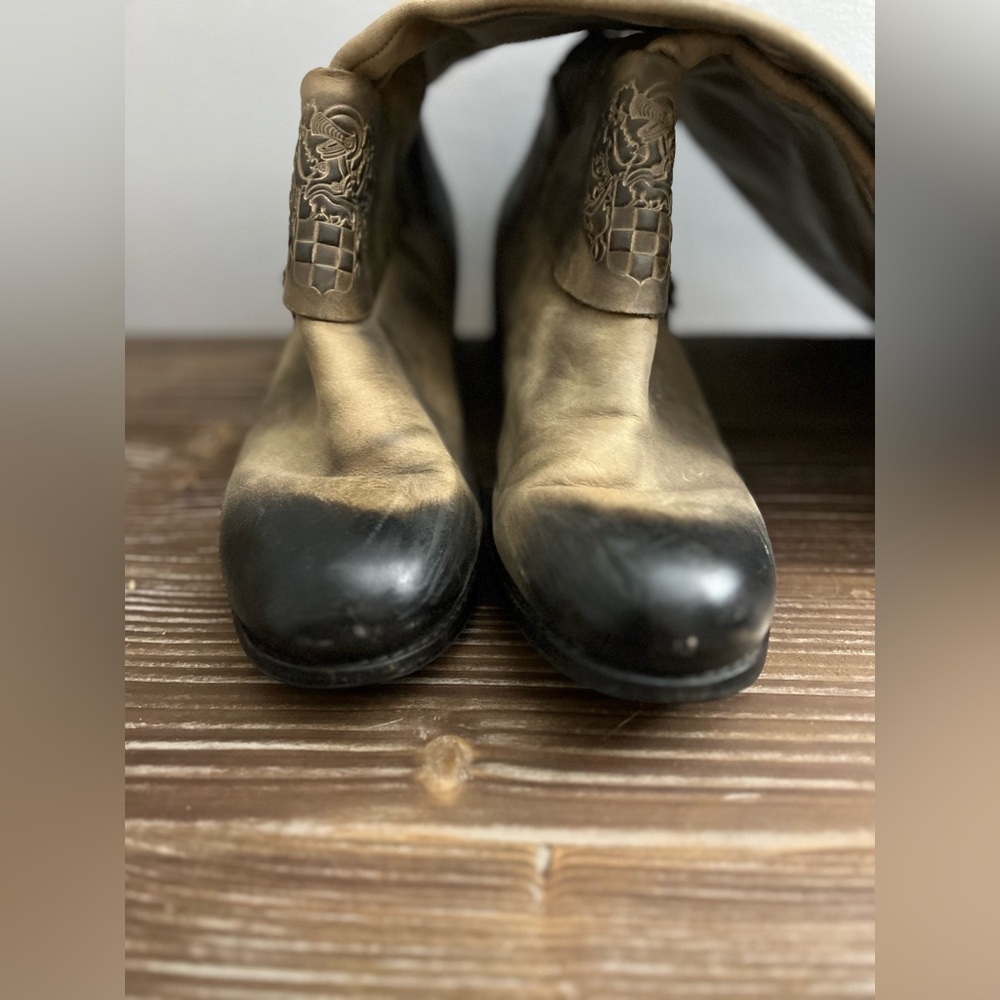 Vince Camuto Shaylee Leather Riding Boots Size 10B/40 - Picture 7 of 13